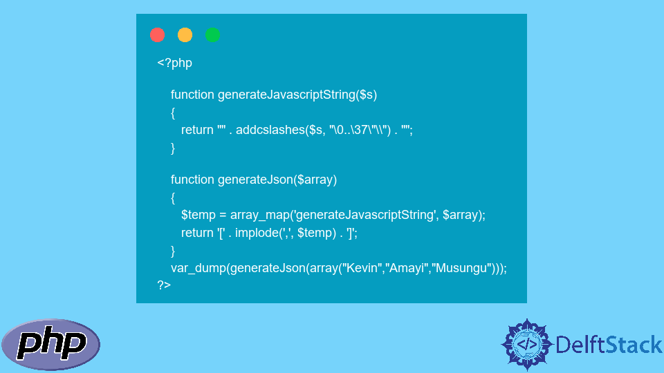 convert php array to json in javascript